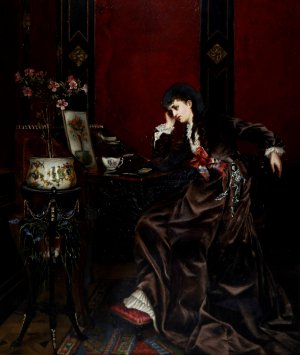 The Pleasures Of Art by Sarah Sophia Beale Oil Painting