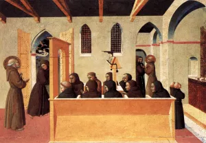 Damnation of the Soul of the Miser of Citerna Oil painting by Sassetta