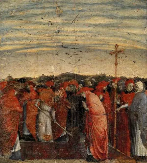 Founding of Santa Maria Maggiore painting by Sassetta