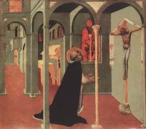 St Thomas Before the Cross Oil painting by Sassetta