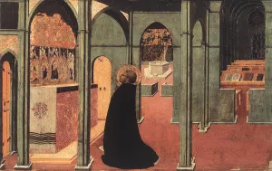 St Thomas Inspired by the Dove of the Holy Ghost Oil painting by Sassetta