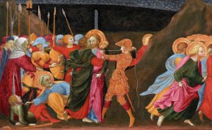 The Betrayal of Christ by Sassetta Oil Painting