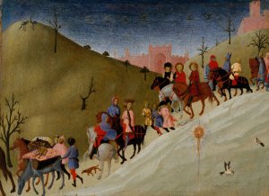 The Journey of the Magi by Sassetta Oil Painting