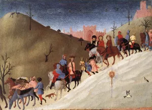 The Journey of the Magi Oil painting by Sassetta