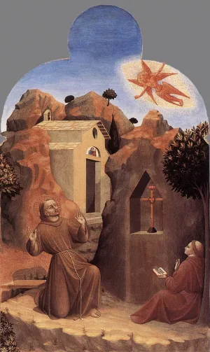The Stigmatisation of St Francis painting by Sassetta