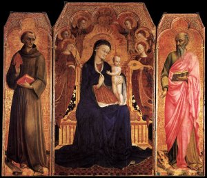 Virgin and Child with Saints by Sassetta Oil Painting