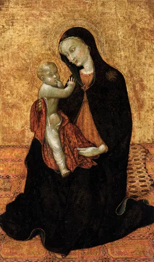 Virgin of Humility painting by Sassetta