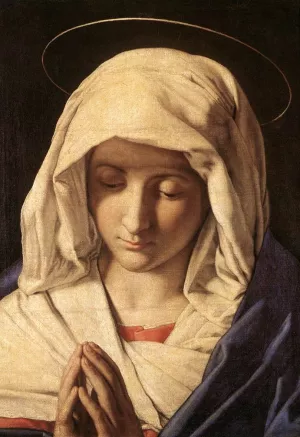 Madonna in Prayer by Sassoferrato - Oil Painting Reproduction