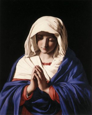 The Virgin in Prayer Oil painting by Sassoferrato