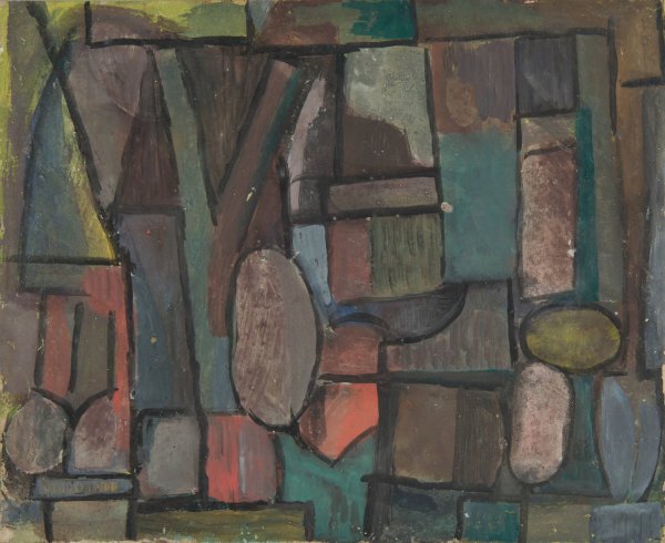 Kompozycja abstrakcyjna  by Sasza Blonder - Hand-Painted Oil Painting Reproduction
