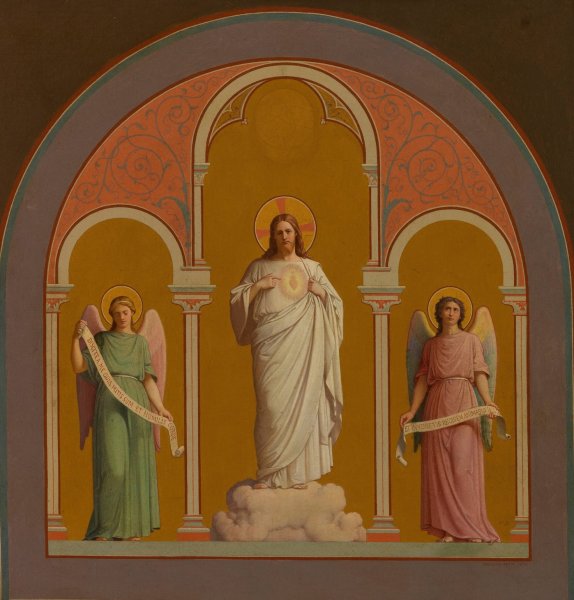 Le Sacre-Coeur  by Savinien Petit - Hand-Painted Oil Painting Reproduction