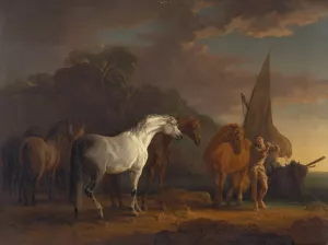 Gulliver Taking His Final Leave of the Land of the Houyhnhnms by Sawrey Gilpin Oil Painting