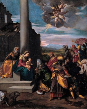 Adoration of the Magi by Scarsellino Oil Painting