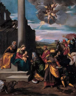 Adoration of the Magi by Scarsellino Oil Painting