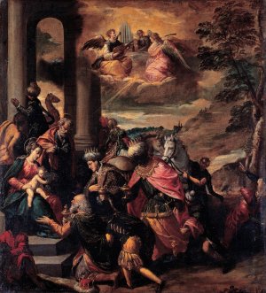 Adoration of the Magi by Scarsellino Oil Painting