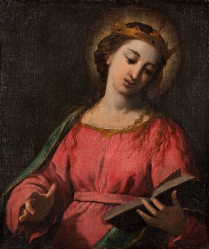 Female Saint by Scarsellino Oil Painting