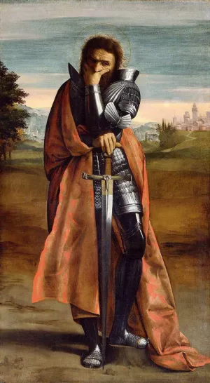 St Demetrius Oil painting by Scarsellino