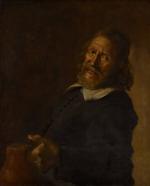 The Laughing Toper by School Of Frans Hals Oil Painting