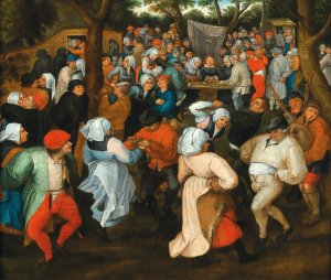 The Wedding Dance by School Of Pieter Brueghel Ii Oil Painting