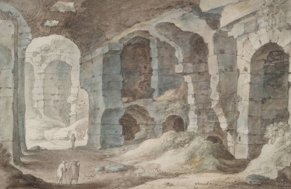 Roman Ruins  by School Of Pieter Brueghel The Elder - Hand-Painted Oil Painting Reproduction