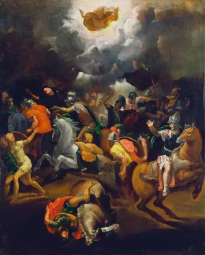 The Conversion of Saul by School Of Raphael Oil Painting