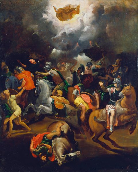 The Conversion of Saul  by School Of Raphael - Hand-Painted Oil Painting Reproduction