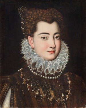 Portrait Of Clelia Farnese by Scipione Pulzone Oil Painting