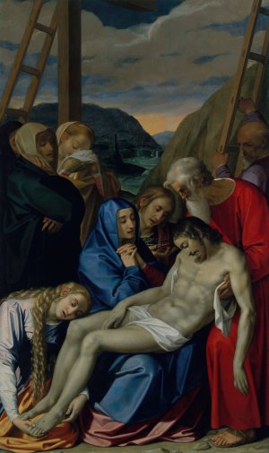 The Lamentation by Scipione Pulzone Oil Painting