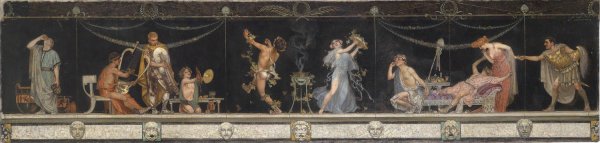 Supraporte Romisches Fries by Sebastian Lucius - Hand-Painted Oil Painting Reproduction