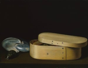 Still Life with Shells and a Chip-Wood Box by Sebastian Stoskopff Oil Painting