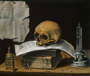 Vanitas Still Life With Skull by Sebastian Stoskopff Oil Painting
