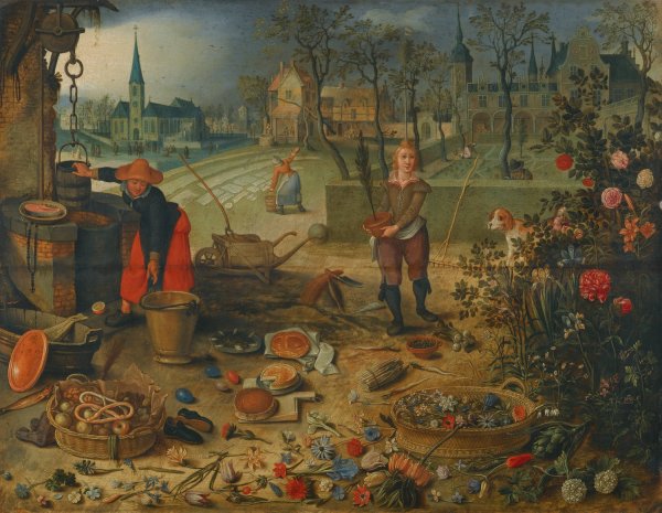 Main Product Photo of An Allegory Of Spring Painting by Sebastian Vrancx