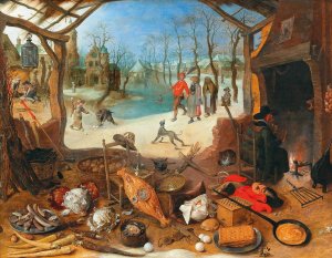 An Allegory of Winter by Sebastian Vrancx Oil Painting