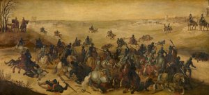 Battle of Lekkerbeetjen by Sebastian Vrancx Oil Painting