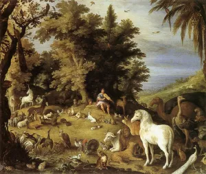Orpheus and the Beasts Oil painting by Sebastian Vrancx