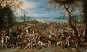 The Aftermath Of A Battle by Sebastian Vrancx Oil Painting