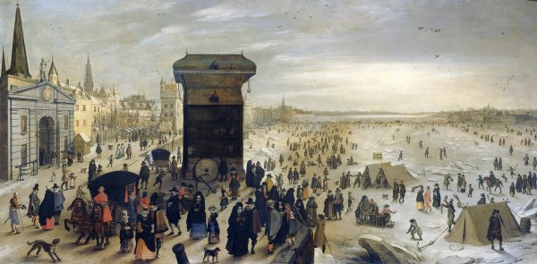 Main Product Photo of The Kranenhoofd on the Scheldt, Antwerp  Painting by Sebastian Vrancx