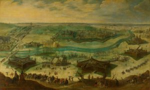 The Siege of Julich by Sebastian Vrancx Oil Painting