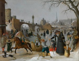 Winter Pleasures by Sebastian Vrancx Oil Painting