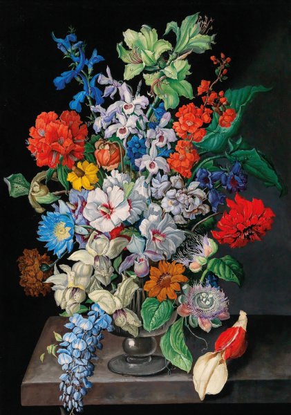 Main Product Photo of A large bouquet of flowers Painting by Sebastian Wegmayr
