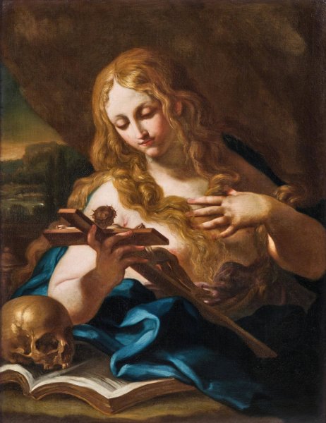 Main Product Photo of The Penitent Mary Magdalene Painting by Sebastiano Conca