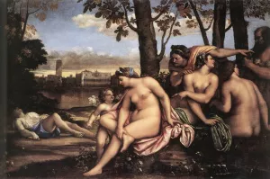 Death of Adonis painting by Sebastiano Del Piombo