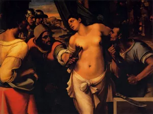 Martyrdom of St Agatha painting by Sebastiano Del Piombo