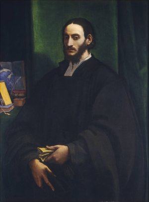 Portrait of a Humanist by Sebastiano Del Piombo Oil Painting