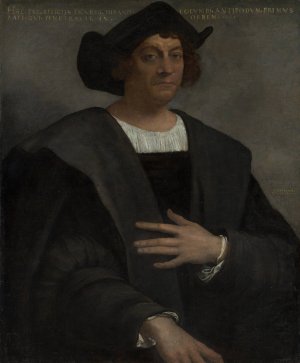 Portrait of a Man, Said to be Christopher Columbus by Sebastiano Del Piombo Oil Painting
