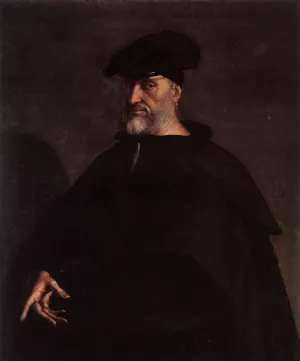 Portrait of Andrea Doria by Sebastiano Del Piombo - Oil Painting Reproduction