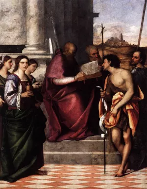 San Giovanni Crisostomo Altarpiece by Sebastiano Del Piombo - Oil Painting Reproduction