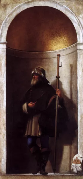 St Sinibaldo Oil painting by Sebastiano Del Piombo