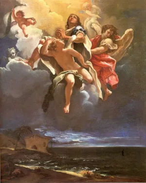 Apotheosis of a Saint by Sebastiano Ricci - Oil Painting Reproduction
