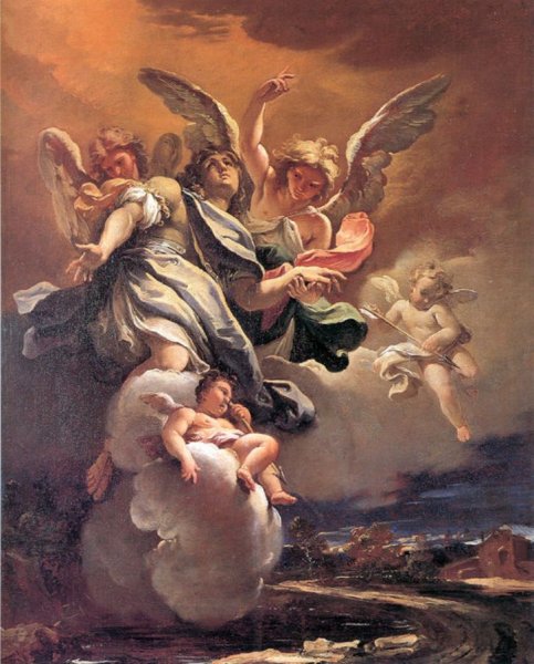 Main Product Photo of Apotheosis of St Sebastian Painting by Sebastiano Ricci